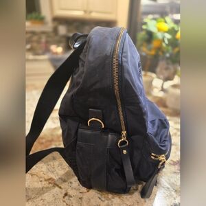 Tory Burch Midnight Blue Bag with Gold Details